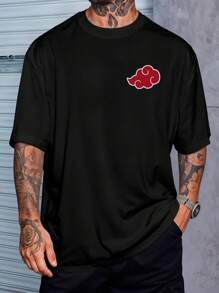 T-Shirt Shirt Streetwear Jirayia Minato Anime - 黑色 - 查看 2