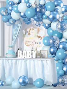 111pcs Butterfly Decorative Balloon Arch Kit, Pink Color Perfect Decoration Wedding Birthday Holiday Event Party Room Wall Background Decor, Back To School Valentine Day