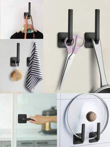 Set de 4 ganchos multipropósito para colgar en la pared para bolsas de maquillaje, lazos para el cabello, sombreros, utensilios de cocina, toallas, organización de almacenamiento