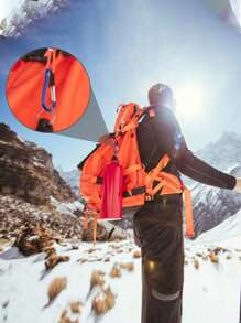 5-1pc Outdoor Sports Multicolor Aluminum Alloy Safety Buckle Keychain Climbing Button Climbing Button Carabiner Camping Hiking Hook, Multi-Purpose Keychain Clips For Home, Camping, Hiking, Traveling Accessories, Multi-Color Optional, Accessories, Keyring Function(Black Gourd Shaped)