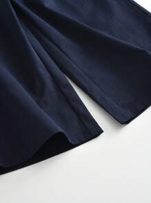 Young Girls 2Pcs Bow Print Tank Top&Trousers Set For Summer - Black - View 9