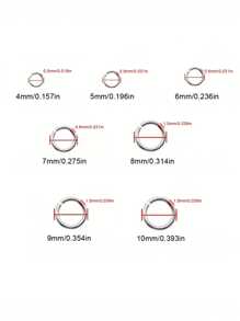 200/1230 pièces Anneaux ouverts en acier inoxydable - Anneaux fendus connecteurs pour la fabrication de bijoux, colliers, bracelets, fournitures pour petites entreprises - Facile à utiliser, polyvalent et