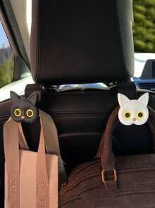 Cute 3d Cartoon Cat Car Seat Headrest Hook - Universal Vehicle Storage Organizer For Handbags, Wallets, Coats - Cute Car Accessories For Playful Car Owners,Wall Picture Frame,Wall Hooks Self Adhesive,Hooks,Hook,Wall Hooks,Bathroom,Towel Holder,Hooks,Wall Hooks,Hooks,Wall Hook,Door Hanger
