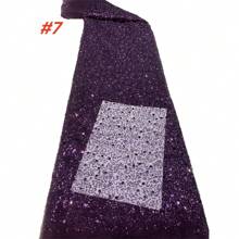 High Quality African Lace Fabric With Pearl Decor, 2025 French Nigerian Sequin Lace Fabric, Suitable For Wedding Gowns And Evening Dresses Sewing - Multicolor - View 9