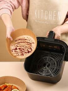 50/100pcs Air Fryer Papers, Food Baking Mat Sheets, Cooking Baking Parchment Paper, Kitchen Absorbent Oil Pad