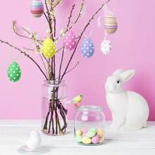 Easter Egg Hanging Decorations, Easter Decor Exquisite Design, Suitable For Outdoor Decor, Holiday Decoration, Home Events, Party Setups, Gift-Giving, Adding Fun And Ritual To Easter Parties, Perfect Gift For Loved Ones And Friends, Decorative Eggs, Easter Egg Hunt, Spring Festival - Multicolor - View 4