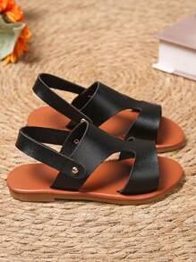 A Pair Of Beautiful, Fashion, Of Boys And Girls Sandals, Girls With The , Lovely Children's Shoes, Sandals Soft Soles, Very Fit A Pair Of Girls Casual Sandals