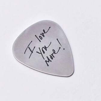 [Personalizado] Púas de guitarra personalizadas, Siempre te elegiré, Púas de guitarra personalizadas, Púas de guitarra de acero inoxidable