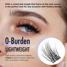 144Pcs BEYELIAN Lash Clusters, Individual Cluster Lashes, 10-16mm C Curl DIY Eyelash Extension Super Thin Band Resuable Soft Glue Bonded Lash Extensions (Style5 0.07 Mix Black Band)