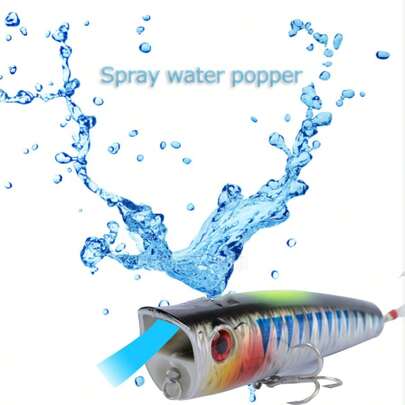 Bass Lure, Surface Lure, Long-Distance Lure, Floating, Sprinkling Water, Splashing Water, Riffling, Glow-In-The-Dark, Noisemaker, Bait For Largemouth Bass, Snakehead Fish