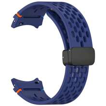 Correa de silicona sin huecos compatible con Samsung Galaxy Watch 7 6 5 4 FE de 40/44mm, 5Pro de 45mm, compatibles con pulsera para Galaxy Watch 6 Classic de 47mm - Reloj Samsung7/6/5/4 - Ver 18