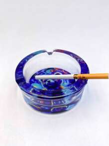 Glass Ashtray Diameter 85mm Slotted Ashtray Smoking Accessories Ashtray