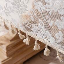1pc Lace Table Cover Elegant Floral Design For Dining Wedding Decor