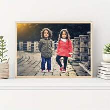 1 pezzo cartellone su tela personalizzato senza cornice - Opera d'arte da parete personalizzata con le tue foto, regalo perfetto per amici e familiari, regalo per Capodanno, anniversario, decorazione per la casa alla moda, San Valentino, decorazione per San Valentino, attività artistiche per bambini, multifunzionale, ornamentale, riutilizzabile, raffinato, di alta qualità, colorato, moderno, personalizzato, unico, regali ideali per lei, papà, mamma, famiglia, amici, sala da tè, casa, giardino, ufficio, per anniversari, per San Valentino, per la Festa della Mamma, per la Festa del Papà, per il riscaldamento della casa, atmosfera calda, decorazione autunnale