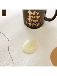 Nordic Style Heteroseksuele Textuur PU Placemats, Hoogwaardige Waterdichte Anti-Olie Warmte-Isolatie Eettafelmatten, Onderzetters