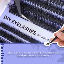 MEM 560pcs High Capacity Eyelash Extension Kit - DIY Eyelash Extension, Includes 30D, 40D, 60D, 80D Lash Clusters, D Curl Faux Mink Individual Lashes, 10-18mm Mixed Length Lashes - D - 查看 8