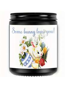 1pc Easter Scented Candle, Easter Cute Bunny Candle, Colorful Egg Scented Candle, Best Easter Gift For Friends, Scented Candle, Candle, Easter Candle, Candle,Candles, Gifts, Home Decor,Easter,Jar Candles , Ornaments, Decorations, Birthday Graduation