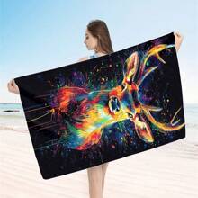 Extra Large Beach Towel - Soft, Lightweight, Absorbent Polyester Towel, Suitable For Travel, Swimming, Camping, Yoga, Fitness, And Beach Vacations - Perfect Gift For Family And Friends Mother's Day Flowers, Personalized Gifts For Mom, Last Minute Gifts, Mother's Day Ideas, Mothering Sunday Gifts, Handmade Cards For Mum, Best Mother's Day Gifts Under $50 Summer, Holiday