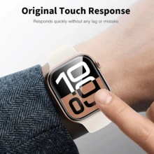 3pcs 10th Gen 38/40/41/42/44/45/49mm Transparent TPU Hydrogel Screen Protector Film, Compatible With Apple Watch Ultra/SE/8/7/6/5/4/3/2/1 - 3pcs - View 4
