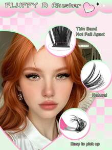 600 件 D-Curl 9-18MM 5MM 底部混合 DIY 睫毛延长套装 DIY 下睫毛睫毛书大容量柔软单个簇睫毛打造蓬松自然纤细 Y2k 蝴蝶元素粉色底卡外观在家持久 DIY 睫毛胶水、DIY 睫毛镊子（下睫毛+30D+40D+60D+80D）睫毛簇套装、睫毛、睫毛、假睫毛 - 黑色 - 查看 6