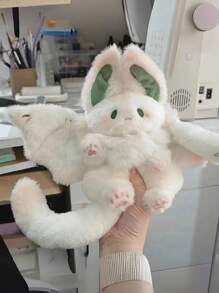 复活节蝙蝠兔毛绒玩具套装，柔软的聚酯纤维兔子毛绒动物玩具，可爱的飞行兔子玩具，创意长耳兔子毛绒玩具，非常适合复活节礼物、家居装饰、复活节装饰