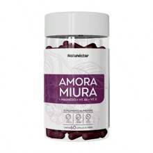 Natunectar Amora Miura + Magnésio,Vitamina B6,E - 60 Cápsulas Saúde e Bem-Estar