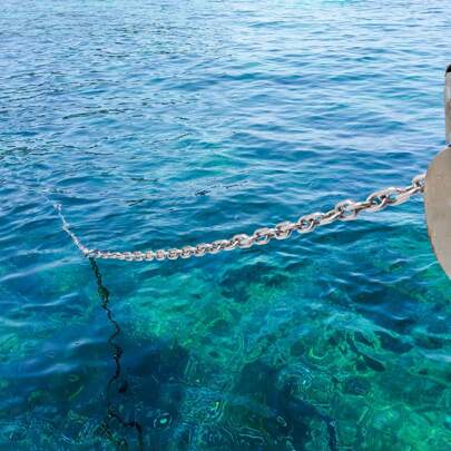 Boat Anchor Chain, 1/4" X 4' 1700 Lbs. WLL/4800 Lbs. BS, 5/16" X 6' 2373 Lbs. WLL/7120 Lbs. BS, 5/16" X 10' 2373 Lbs. WLL/7120 Lbs. BS, 5/16" X 20' 2373 Lbs. WLL/7120 Lbs. BS, 316 Stainless Steel & Galvanized Steel Marine Grade Anchor Lead Chain With Dual Lock Ring Shackles For Boats, Deck, Fishing