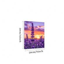 1 Pc Framed Canvas Poster, Lavender Wall Art, Landscape Wall Art, Ideal Gift For Bedroom Living Room Corridor, Wall Art, Wall Decor, Room Decoration