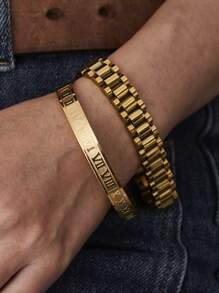 Bracelet That Never Gets Old! Roman Numerals + Unique Square Design, Exuding High-End Elegance