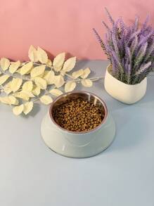 Tigela de comida de aço inoxidável para cães e gatos, raça pequena - Multicolorido - Ver 12