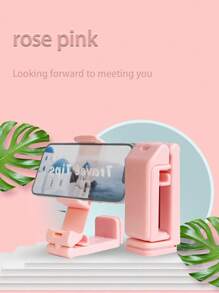 5/1/2 pièces Support de téléphone avion, support de voyage portable de bureau en vol pliable réglable rotatif avec retardateur, support de siège de train, charms de téléphone portable, accessoires de téléphone portable