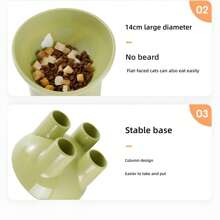 1 件猫/狗爱好者礼物和狗/猫妈妈爱宠物猫爱好者和猫妈妈爱/狗爱好者和狗妈妈爱食碗 + 1 个勺子，2 件套，卡通设计可爱猫/狗爱好者礼物和狗/猫妈妈爱宠物配件，随机颜色组合