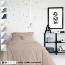 ICEHOME ICEHOME - Funda Nórdica Lisa - 100 % Microfibra Ecológica - ✅ Entrega 2-5 días ✅ - Ultrasuave, Transpirable y Libre de Arrugas - Funda Nórdica + Funda de almohada lisas - Compatible con todas las camas y estaciones.