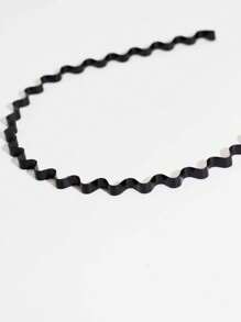 Set de 3 bandas de pelo invisibles para hombre con patrón de ola, adecuadas para uso diario, fitness, deporte, prendas para la cabeza, diademas, aros para el cabello