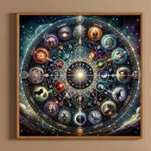 1 pieza Kit de Pintura de Diamantes, Kit de Arte de Diamantes de Perforación Completa - Pintura de Puntos de Diamante DIY, Arte y Artesanía de Perforación Completa, Adecuado para Decoración de Pared del Hogar y Regalos, Conjunto de Arte de Diamantes