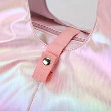 Chic Women's Yoga & Fitness Bag - Spacious, Water-Resistant Polyester Travel Duffel With Zip Closure For Short Trips And Outdoor Adventures - Pink - View 7