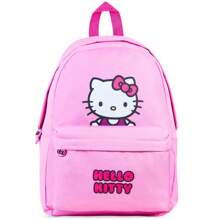 Hello Kitty Sanrio Backpack Tweens Kawaii Rucksack School Bag Daypack Travel Days Out PE Sports Anime Gift - Pink - View 1