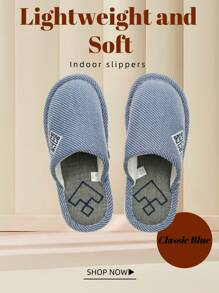 民族风蓝色室内外轻便舒适室内外拖鞋女士亚麻布拖鞋居家布吸汗防汗脚部材料春秋季节可穿蓝色室内外拖鞋。