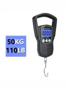 [Multifunctional Scale]1 Pc 50/75kg Portable Handheld Hanging Weighting,High Precision Sensor 4 Units G/Oz/Kg/Lb Portable Digital Electronic Luggage Scale,Home Travel Hanging Luggage Scale - Multicolor - View 14