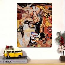Vibrant Abstract Design,-1 Pc Wooden Framed Canvas Painting -  Thickness 2.25cm/0.9inch,Valentine's Day Decorations At Home,Valentine's Day,New Year,Home Gift Decoration, Room Decoration Aesthetic, Wall Decoration Art, Perfect Gift, Autumn And Winter Wall Decoration, Living Room Decoration, Bedroom Decoration, Kitchen Decoration, Entry Decoration, Bathroom Decoration, Direct Wall Painting, High Quality Wall Painting Poster ,Easter  Easter Decorations For Women