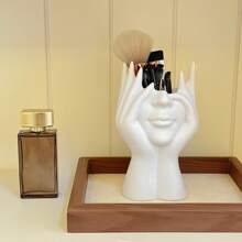 1pc Human Form Decorative Desk Organizer, Multi-Functional Pen/Makeup Brush Holder