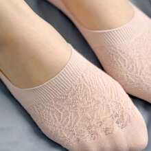 5/9 Pairs Of Solid Low Cut Socks, Comfortable Breathable Mesh Invisible Socks, Women's Stockings And Tights - Multicolor - View 14