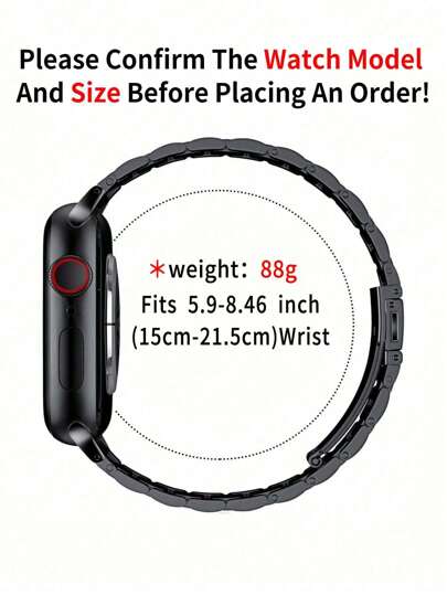 1pc Compatible Apple Horloge Stainless Steel Adjustable Metal Strap Accessories Ultra SE S9 38mm 40mm 41mm 42mm 44mm 45mm 49mm (Watch Not Included), able Men Women, New Hot Selling Global Product 2025 view 5