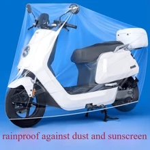 1 pièce/5 pièces/10 pièces Housse de vélo transparente en plastique, tente de vélo, abri de vélo, convient de 1 à plusieurs vélos, léger et portable, protège de la pluie et de la poussière, convient pour les VTT, vélos électriques, vélos de route, équipements de gym (intérieur et extérieur)