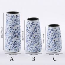 NJCHARMS 3pcs White Ceramic Vase Set, Flower Vase For Farmhouse Boho Home Decorative, Boho Vases For Kitchen, Bedroom, Office, Living Room, Bathroom, Shelf Centerpiece Table Decorations Gifts Birthday Graduation