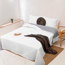 Kynley Chăn ga trải giường chần bông mùa hè và chuyển mùa, 100% polyester, mỏng, mềm mại, màu trắng, kèm vỏ gối, kích thước 45x70cm. - trắng - Xem 7