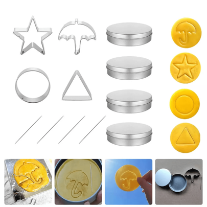 12 Stück Sq uid Game Zuckerkuchen Spiel Schimmel Kekse Kuchen Schimmel Backwerkzeug