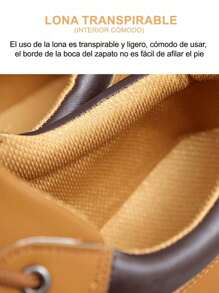 Casual de los hombres antideslizante zapatillas de deporte de color sólido, impermeabilización punta redonda con cordones parejas zapatos planos formales, adecuados para los viajes diarios, lugar de reunión, traje a juego,Zapatos de negocios