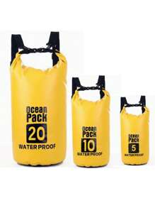 Portable Outdoor Sports Waterproof Bag, Hot Selling Cross-Border 5L 10L 20L PVC Waterproof Shoulder Bag/Backpack, Large Capacity Outdoor Waterproof Bag For Diving, Rafting, Swimming, Beach