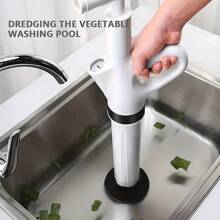 1 pezzo Potente Sblocca-scarico - Smacchiatore per WC potente per sbloccare WC, lavandini e scarichi a pavimento, strumento di aspirazione con pressione dell'aria regolabile, senza bisogno di elettricità, design in plastica